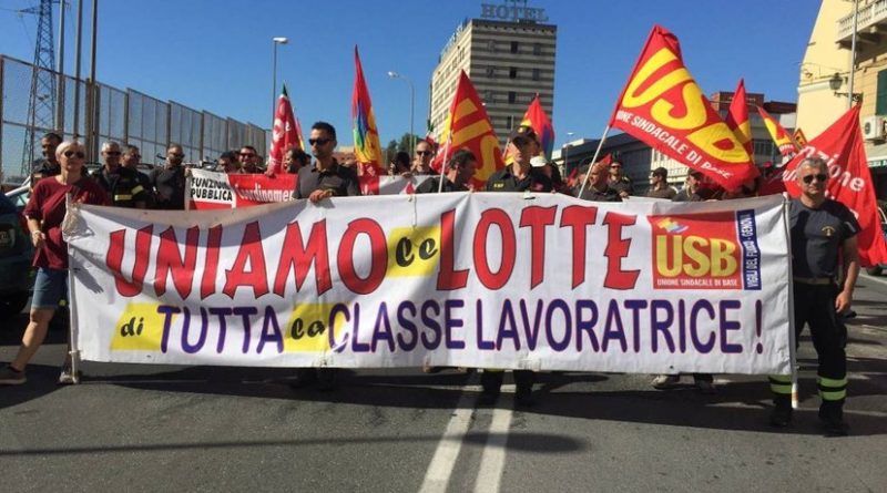 Italie: grève nationale de tous les syndicats de base italiens le 2 et 3 décembre
