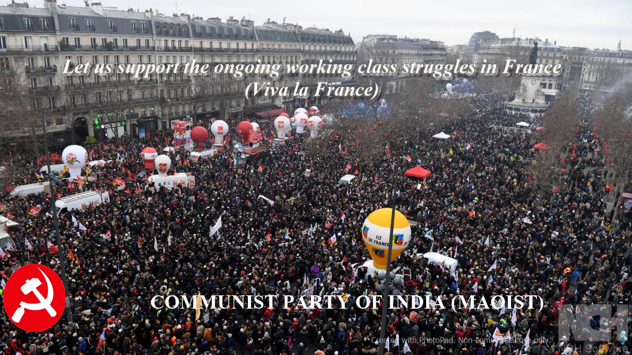 Solidarité avec les travailleuses et travailleurs en lutte en France…
