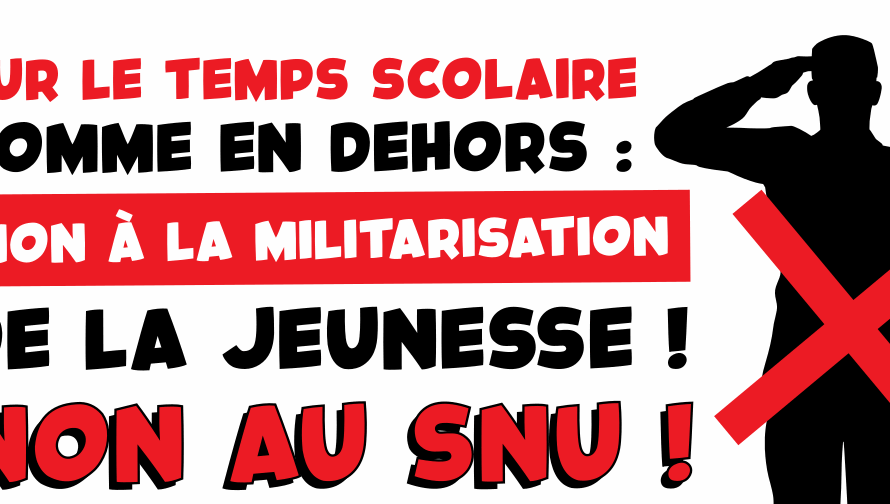 Opposons-nous à la militarisation de la jeunesse !