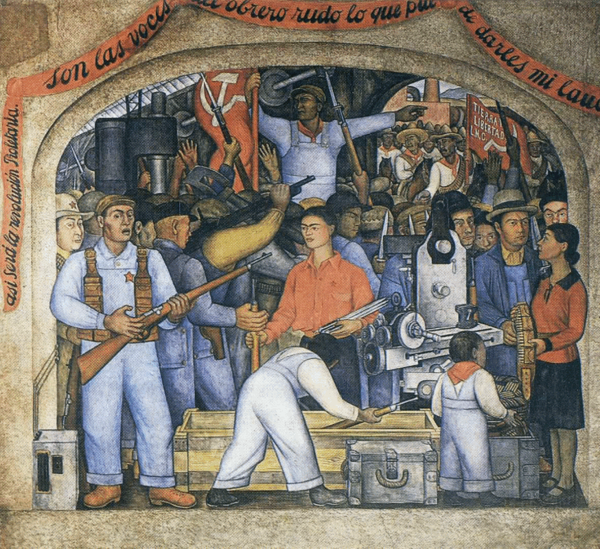 Extrait d'une fresque peinte par le mexicain Diego Rivera