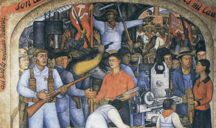 Extrait d'une fresque peinte par le mexicain Diego Rivera