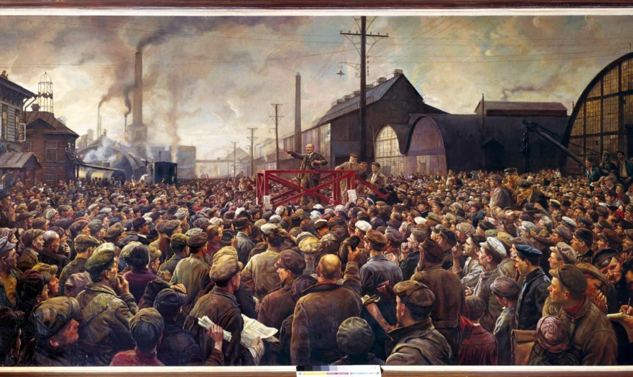 A la mémoire de la grande révolution populaire d’Octobre 1917