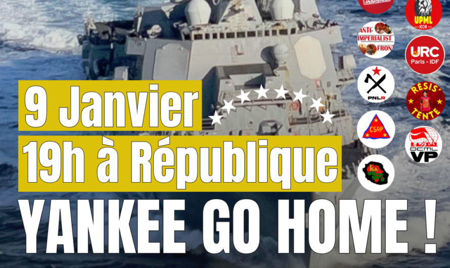 Rassemblement: Stop à l’agression américaine au Venezuela !